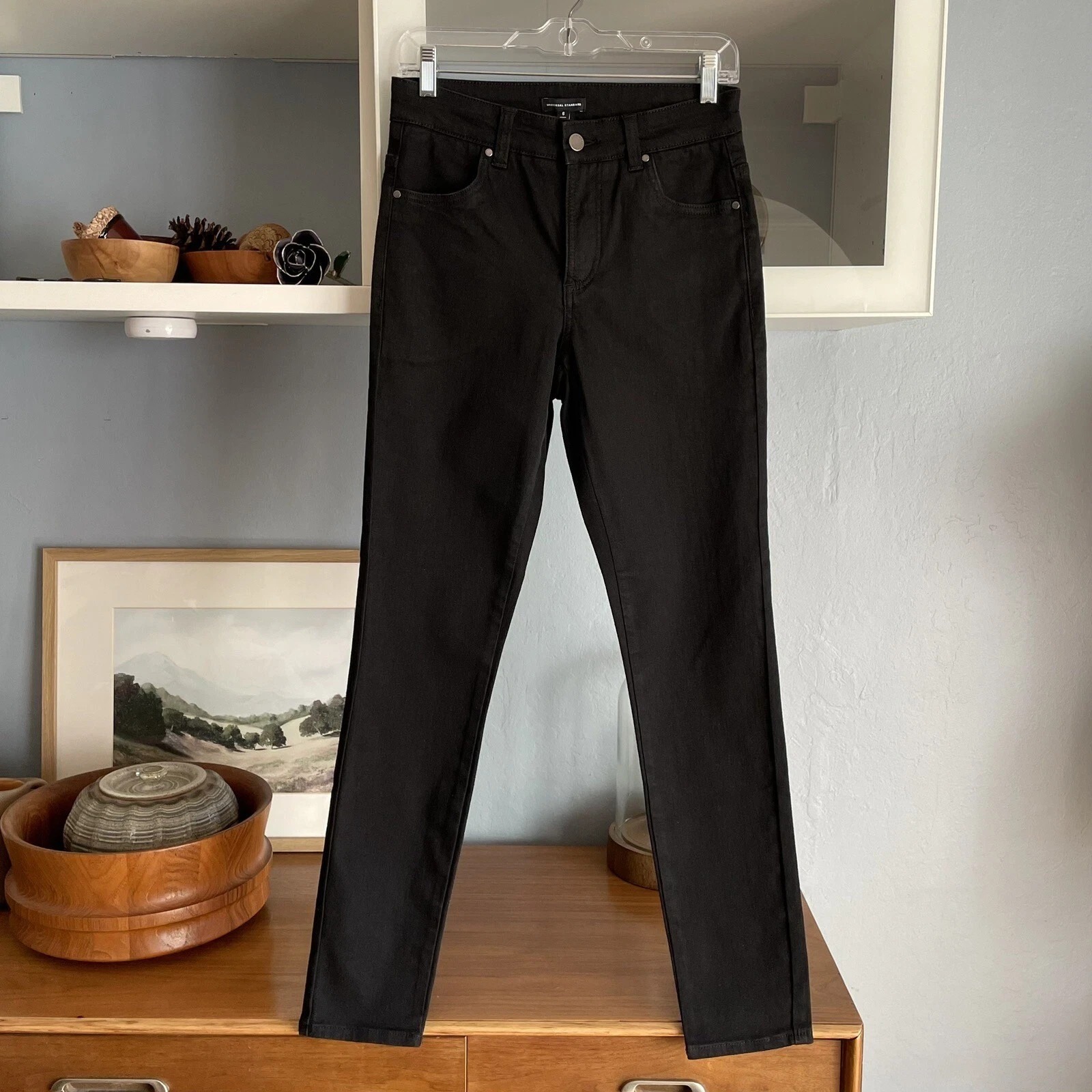 Universal Standard Size 6 Seine High Rise Skinny Jeans 27" Short Women's Black — image 4 of 8
